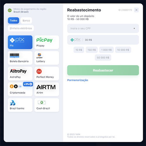 Rocket X 1win deposito
