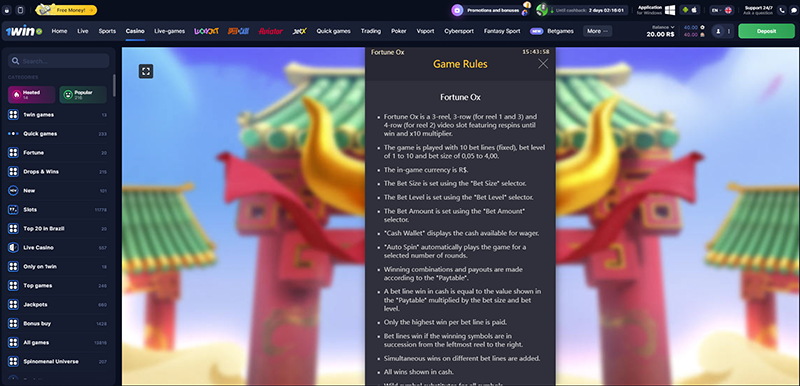 fortune ox regras fortune ox regras